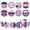 C-A, variant on Independence Day Postcard Paper Greeting Card Set, 12-Pack Holiday Decoration and Photo Prop, Patriotic Educational Collectible Gift for Friends and Family