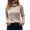 Beige, variant on Women's Cable Knit Turtleneck Sweater, Womens Fall Sweaters, Long Sleeve Casual Pullover Top