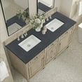 thumbnail image 3 of James Martin Vanities 424-V60d-3Csp Lorelai 60" Double Basin Wood Vanity Set - Mid-Century, 3 of 7