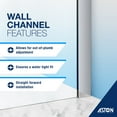 thumbnail image 5 of Aston Sdr996ez-3480 Elyse Xl 80" High X 34" Wide Pivot Frameless Shower Door - Chrome, 5 of 7