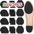 thumbnail image 2 of 10pcs Silent Anti-Slip Shoe Mat Self-Adhesive Forefoot High Heel Bottom Sticker Heel Bottom Sole Protector Rubber Pad Cushion Grid Square 2pcs, 2 of 6