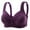 Purple, variant on Zpanxa Bras for Women, Women's Plus Size Wireless Bra Thin Breathable No Underwire Full Coverage Comfortable Bralette