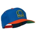 thumbnail image 5 of Greek Alphabet OMEGA Embroidered Cap - Royal Orange OSFM, 5 of 5