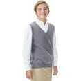 thumbnail image 5 of Classroom School Uniforms Big Kid Sweater Vest 56912, XL, Heather Gray, 5 of 7