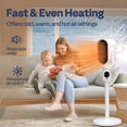 thumbnail image 2 of Calentador eléctrico VIVOHOME 1200W PTC Ceramic 3D oscilante, 2 of 7