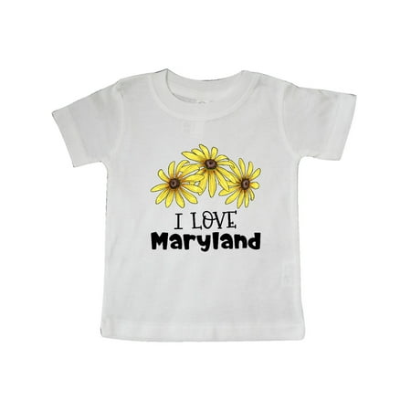 

Inktastic I Love Maryland Black Eyed Susans Flowers Gift Baby Boy or Baby Girl T-Shirt