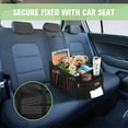 thumbnail image 6 of FUNNy elf Car Backseat Organizer for Cars, Collapsible Front Seat Organizer with 4 Cup Holders, Storage Pockets & Dividers, Passenger Seat Organizer for SUV, Truck, Sedan, 6 of 8