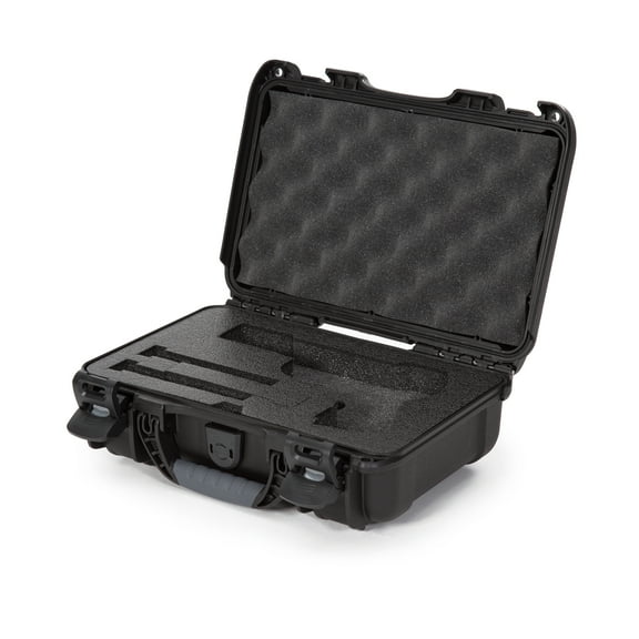 Nanuk 909 Waterproof Professional Classic Pistol/Gun Case, Military Approved with Custom Insert - Black