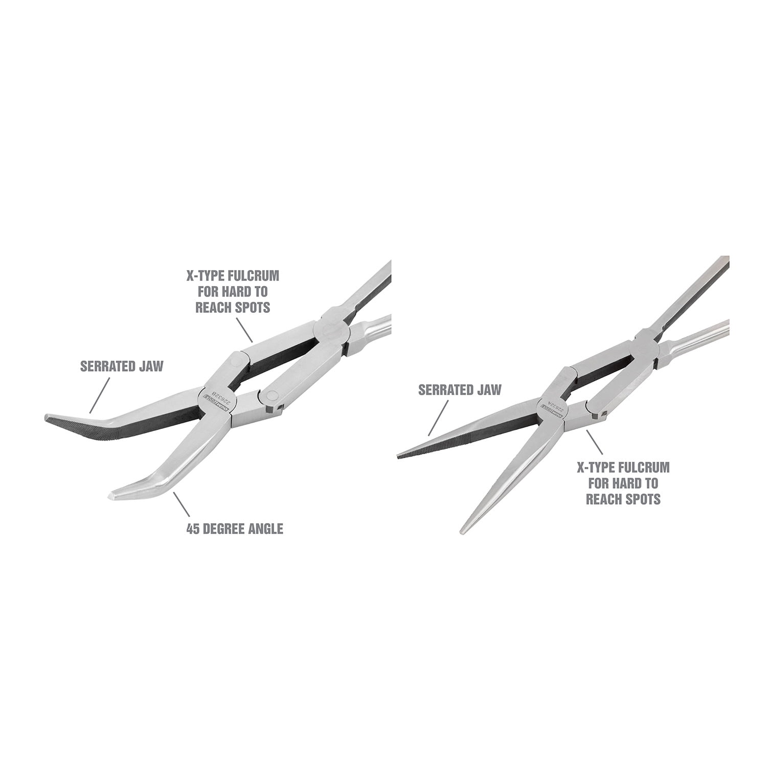OEMTools 13 Inch 2 Piece X-Type Long Nose Pliers Set