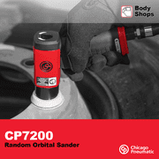 Chicago Pneumatic CP7200S, Kit, Air Random Orbital Sander, 3 in, H&L (Hook & Loop), 15,000 RPM