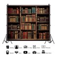 thumbnail image 2 of SUNOLIFE Vintage Library Backdrop Banner Bookcase Bookshelf Photo Background 8x6ft, 2 of 3