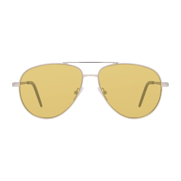 M Unisex Metal Protective Eyewear Driving Glasses with Yellow Lenses