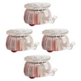 thumbnail image 4 of LOVIVER 4Pcs Roue Pivotante Ronde Roulette Rotation de 360 Degrés Facilement Installer avec Frein Roue Rouge Clair, 4 of 8