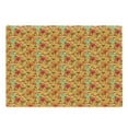 thumbnail image 1 of Autumn Cutting Board, Seasonal Happy Colorful Doodle of Forest Rabbit Printed Illustration, Decorative Tempered Glass Cutting and Serving Board, in 3 Sizes, by Ambesonne, 1 of 2