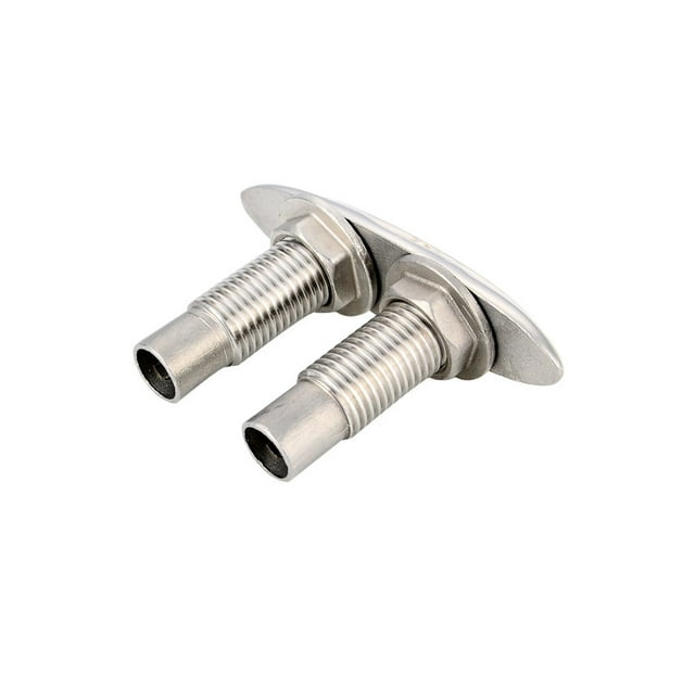 Scienceny Muelle de abrazadera de acero inoxidable, bolardo de barco, montaje de barco, yate, amarre retráctil marino, Cable de yate, descarga Bombillas para automóviles 6 pulgadas