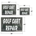 thumbnail image 3 of Golf Cart Repair Vinyl Decal 18 Inch x 24 Inch Weatherproof Heavy-Duty Adhesive Backing | Maintenance Services, Expert Repairs, Reliable Mechanics | Made in USA, 3 of 6