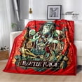 thumbnail image 3 of Mantas de película de terror B-Beetlejuice, manta de franela, manta cálida, manta suave y cómoda, manta de viaje, ropa de cama, regalo de cumpleaños, 3 of 5