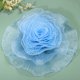 thumbnail image 4 of Uxcell Ruffle Lace Trims, Retro Organza Fabric Trim Tulle Decorative Ruffle Lace Border para costura DIY en degradado azul, 4 of 6