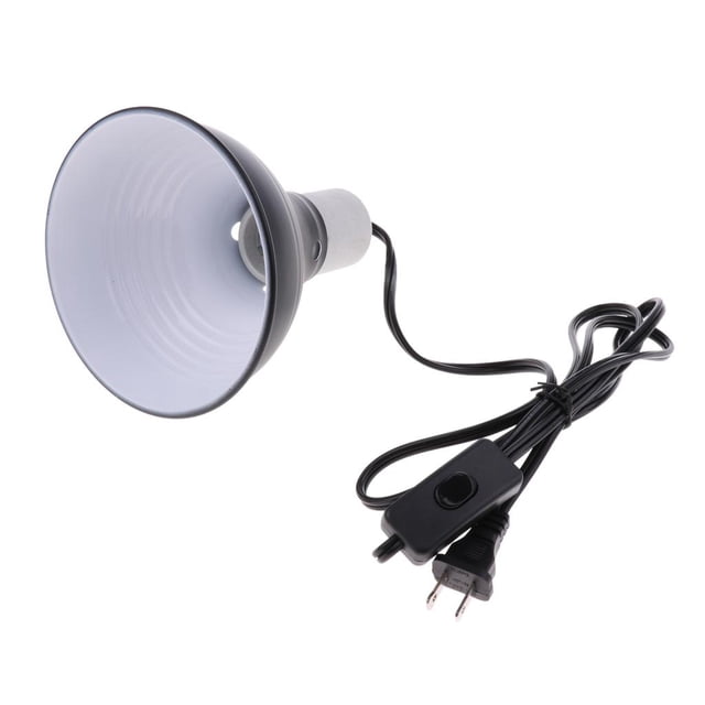 Enchufe . UU., Luz de calefacción para , bombilla UVA UVB, soporte para lámpara de , base E27 con interruptor de encendido / apagad Gloria Reptile Clamp Holder