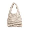 thumbnail image 1 of Bolso de Hombro Sunnimix Bolso de Playa Blanco Tejido a Mano, 1 of 7