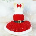 thumbnail image 1 of Disfraz De Navidad Para Mascotas, Divertido, Lindo, Papá Noel, , Gato, Ropa Navideña Con Tocado De Lazo Para Fiesta Temática Navideña, Cosplay, 1 of 7