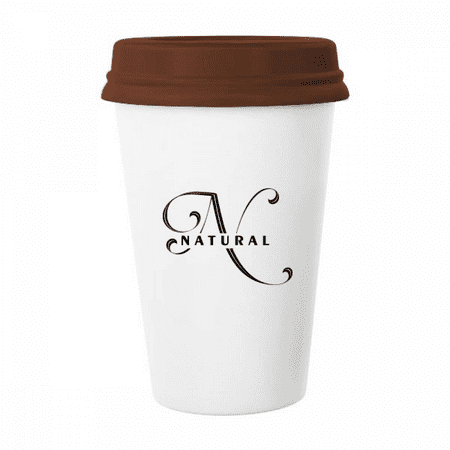 

Letter Expression Nature Art Deco Fashion Mug Coffee Drinking Glass Pottery Cerac Cup Lid