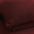 thumbnail image 4 of A1HC Set of 2 Luxurious Soft Velvet Throw Pillow Covers Only, 24"x24", Wine Red, Decorative Cushion Covers with Hidden YKK Zipper for Sofa or Bed, 4 of 7