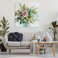 thumbnail image 4 of Stupell Industries Farmhouse Sage & Peach Flowers Canvas Art, 36 x 36, by Danhui Nai, 4 of 8