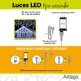 thumbnail image 4 of Luces Serie de Navidad Artego 192 LED 5m cable transparente interior/exterior, 4 of 8