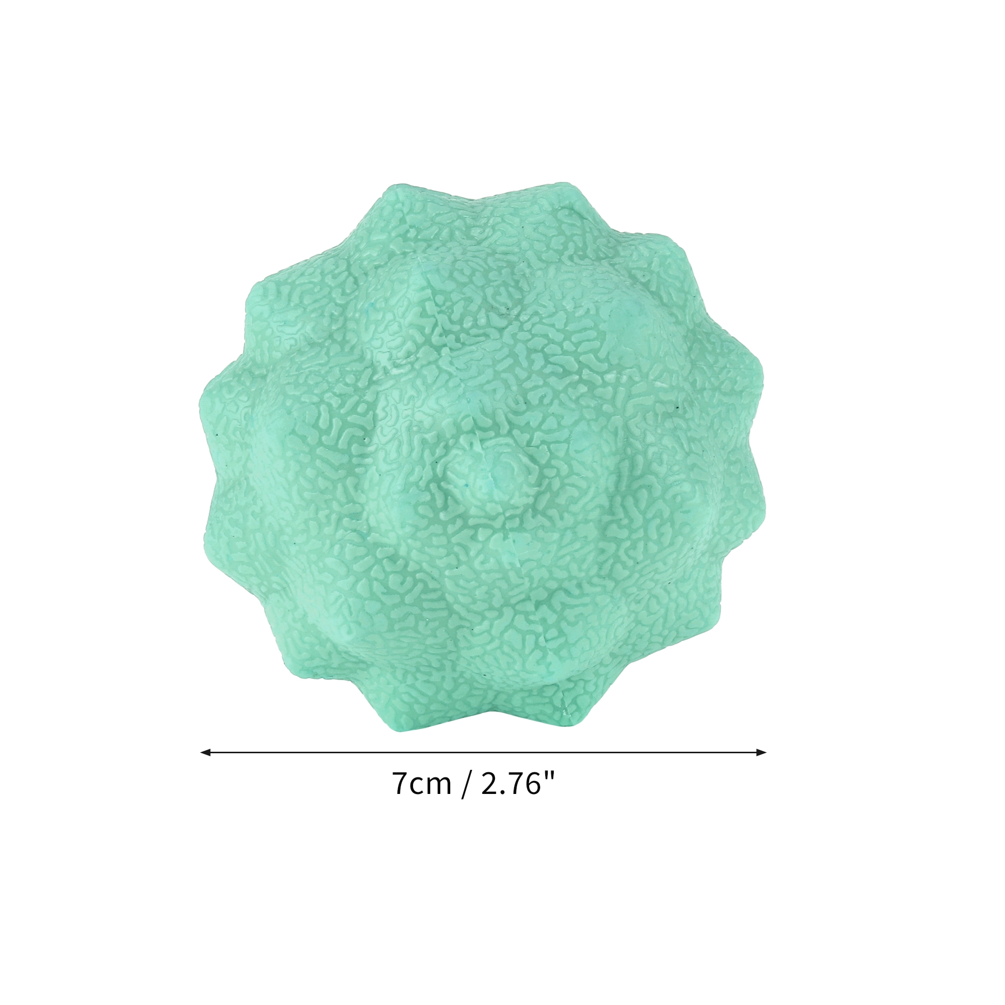 Unique Bargains 1 Pc Diamond Massage Ball for Travel Home Gym Green