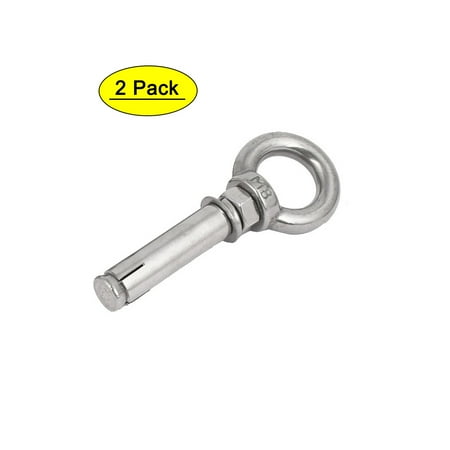 

Uxcell uxcell® M8x60mm Wall Concrete Brick Expansion Screws Closed Hook Anchor Bolts 2pcs