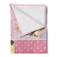 thumbnail image 2 of Colorful Soft Flannel Fleece Throw Blanket, Collage of Tasty Macaroons Delicious French Desert Napkins Dots Kitchen Theme, Cozy Plush for Indoor and Outdoor Use, 50" x 70", Multicolor, by Ambesonne, 2 of 5