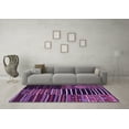 thumbnail image 3 of Ahgly Company Indoor Rectangle Patchwork Purple Transitional Area Rugs, 2' x 5', 3 of 4