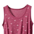 thumbnail image 4 of Favoffer Women's Pullover Tank Top Round Neck Sleeveless Bow Print Modal Breathable Stretch Casual Layering Daily Outerwear Summer Blouse, 4 of 5