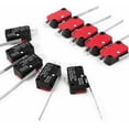 thumbnail image 4 of Paquete de 10 microinterruptores de límite de palanca articulada SPDT 1NO 1NC, interruptor de palanca larga, microinterruptores momentáneos de 3 pines para Arduino longziming, 4 of 5