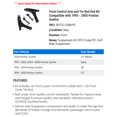 thumbnail image 2 of Front Control Arm and Tie Rod End Kit - Compatible with 1995 - 2005 Pontiac Sunfire 1996 1997 1998 1999 2000 2001 2002 2003 2004, 2 of 2