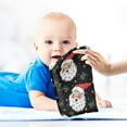 thumbnail image 5 of Dreamtimes Santa Claus with Holly Baby Muslin Washcloths Face Towel, Christmas Snow Flakes Burp Cloths Cotton Wipes 5 PCS Infant Wash Cloth for Newborn Boys Girls 12x12 inches, 5 of 7