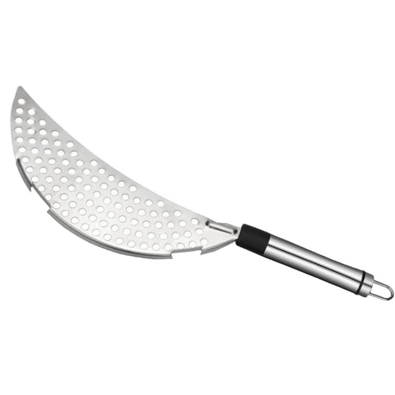 Half Moon Pan Strainer Draining Colander for Pasta Vegetables Frying Drainer