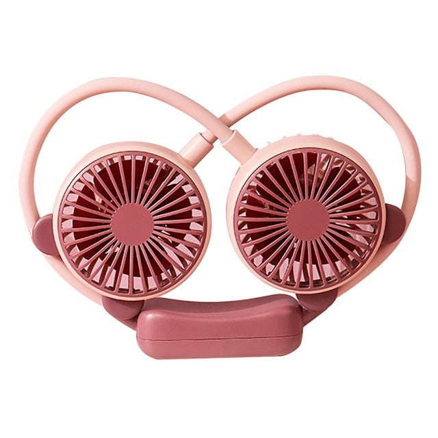 Ventilador de cuello con carga USB, ventilador de cuello portátil, miniventilador plegable y flexible, ventilador para colgar en el cuello, experiencia incomparable
