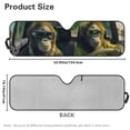 thumbnail image 7 of XYZCANDO Gorilla Windshield Sun Shade Blocks UV Rays Sun Visor Protector for 2007-2018 Jeep Wrangler JK JKU & 1997-2006 Jeep Wrangler TJ LJ Windshied Sunshade Block UV Rays, 7 of 7