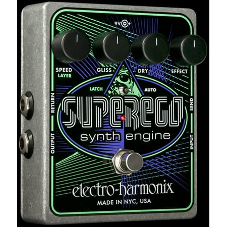 Electro Harmonix Superego Synth Engine Guitar Effect Pedal w/ Power Supply Part Number:
