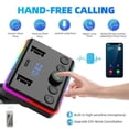 thumbnail image 4 of Car MP3 Bluetooth Transmitter PD Type-C Dual USB Fast Handsfree U5 G4H3, 4 of 8