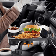thumbnail image 5 of Universal Car Cup Holder Tray - 360° Rotating Adjustable Dual Cup Organizer, Portable Food Tray for Vehicles, 5 of 6
