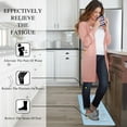 thumbnail image 6 of 2Pcs Kitchen Mat, Cushioned Kitchen Rugs and Mats, Non-Slip Waterproof Comfort Standing Kitchen Floor Mat for Kitchen, Floor Home, Office, Sink 17"x47"+17"x29" (Blue), 6 of 6
