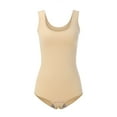 thumbnail image 4 of Bodycon Extensible pour Femmes Body Shaper Col Carré Sans Manches Débardeurs Justaucorps Combinaisons de Yoga, 4 of 8
