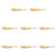 thumbnail image 1 of 8uds. 10cm/10g anzuelo cebo cebos artificiales luminosos para pesca en el mar naranja, 1 of 2