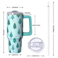 thumbnail image 2 of 30oz Reindeer Tumbler with Handle and Straw Leak Proof Stainless Steel Cup Christmas Gifts for Women Men, 2 of 5