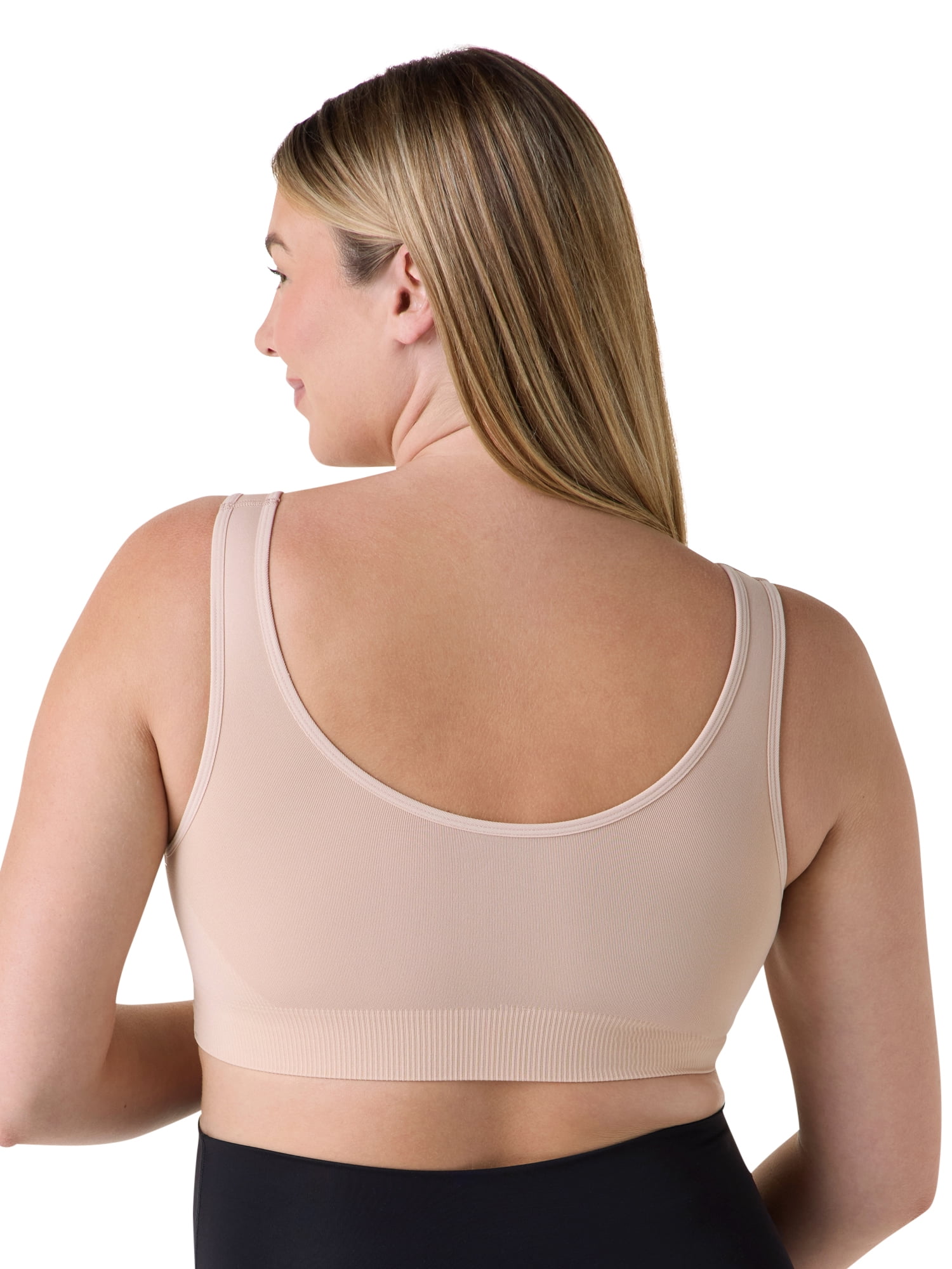 Ingrid & Isabel For Every Belly Women's Maternity & Nursing Seamless Crossover Bra, 2-Pack, SizesXS-4XL