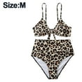 thumbnail image 2 of Conjunto de bikini de guepardo para mujer, traje de baño de corte alto con lazo ajustable, traje de baño de dos piezas, 2 of 5