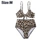 thumbnail image 2 of Conjunto de bikini de guepardo para mujer, traje de baño de dos piezas con lazo ajustable y corte alto, 2 of 5